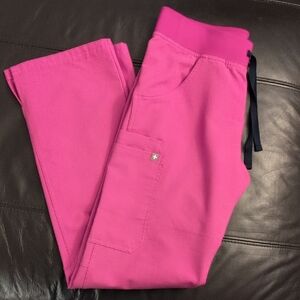 Figs Barbie Pink Cargo Scrub Pants with Pockets